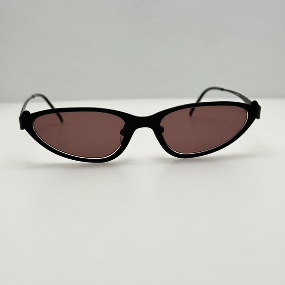 Alexander McQueen 42-0012 Black Eyeglasses Eye Glasses Frames Japan 50-18-140